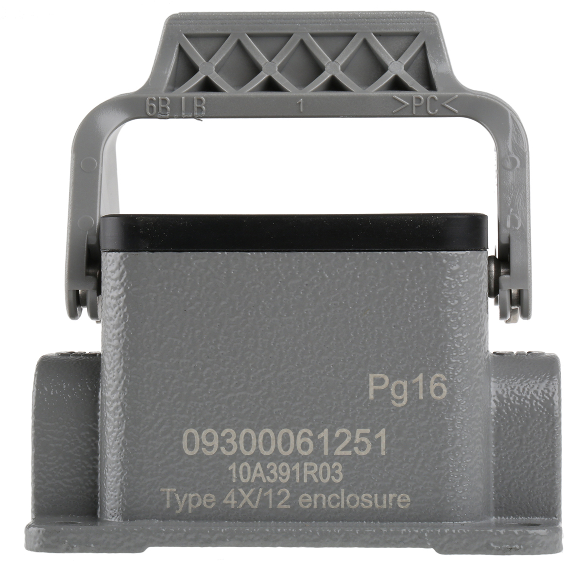 HARTING Han B Heavy Duty Power Connector Housing, PG16 Thread