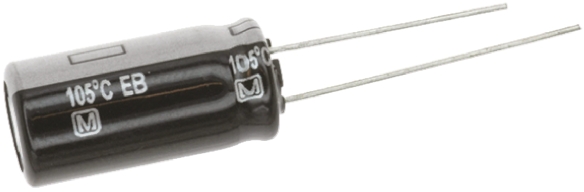 Panasonic 220μF Aluminium Electrolytic Capacitor 10V dc, Radial, Through Hole - EEUEB1A221S