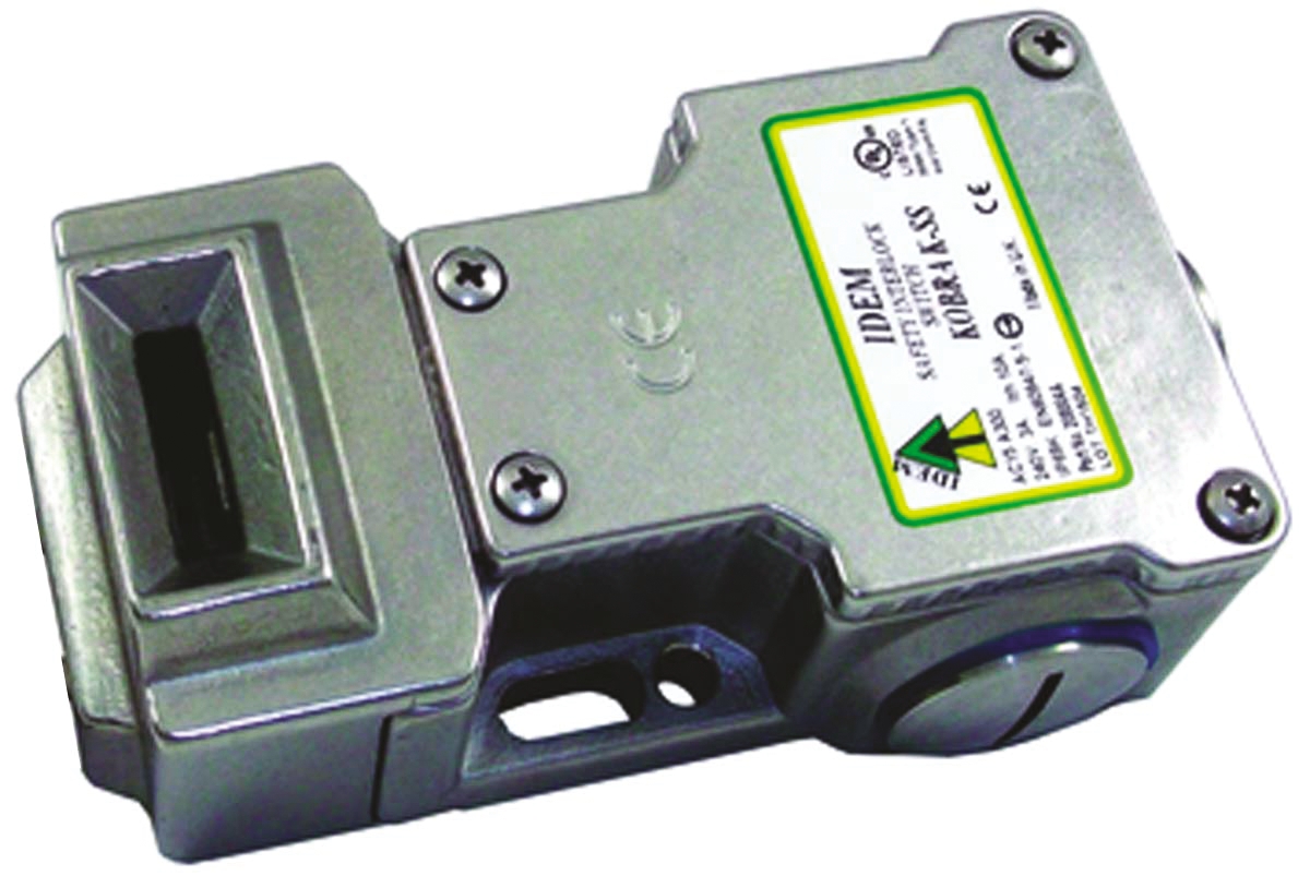 IDEM K-SS Safety Interlock Switch, 3NC/1NO, Keyed, Stainless Steel
