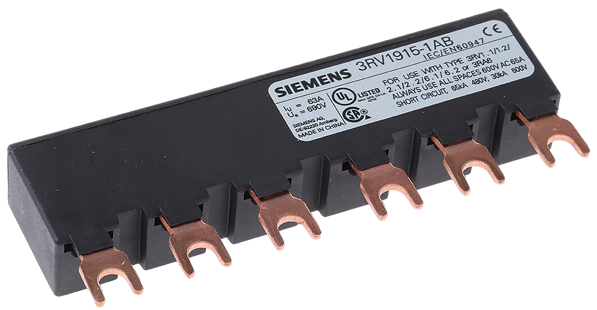 Siemens SIRIUS 3 Phase Busbar, 690V, 45mm Pitch
