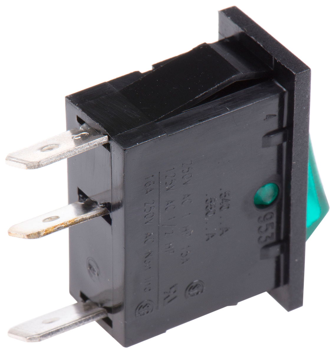Arcolectric (Bulgin) Ltd Illuminated SPST, On-Off Rocker Switch Panel Mount