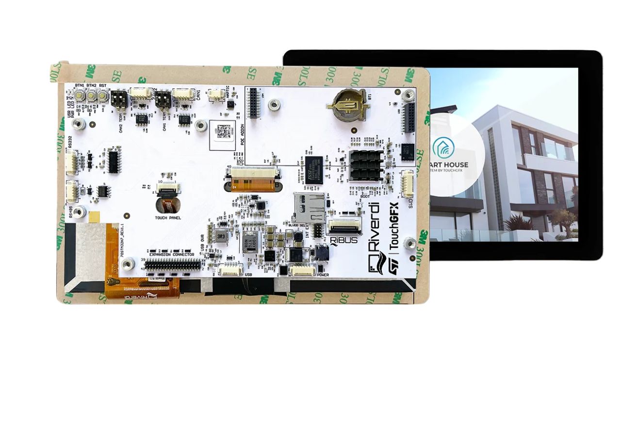 Riverdi RVT70HSSNWC00-B TFT LCD Colour Display / Touch Screen, 7in, 1024 x 600pixels