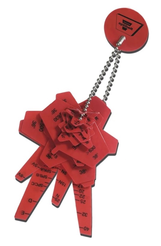 OPTIBELT Pulley Guage, For Use With Trapezoidal Belts