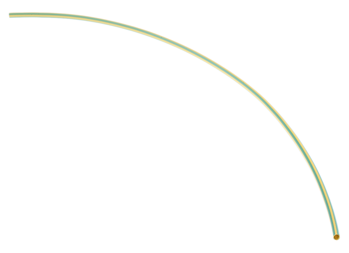 HellermannTyton Heat Shrink Tubing, Green 1.5mm Sleeve Dia. x 200mm Length 3:1 Ratio, HIS-3 BAG Series