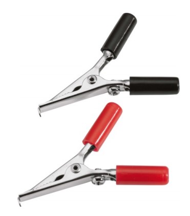SAM Crocodile Clip 4 mm Connection, 10A, Black