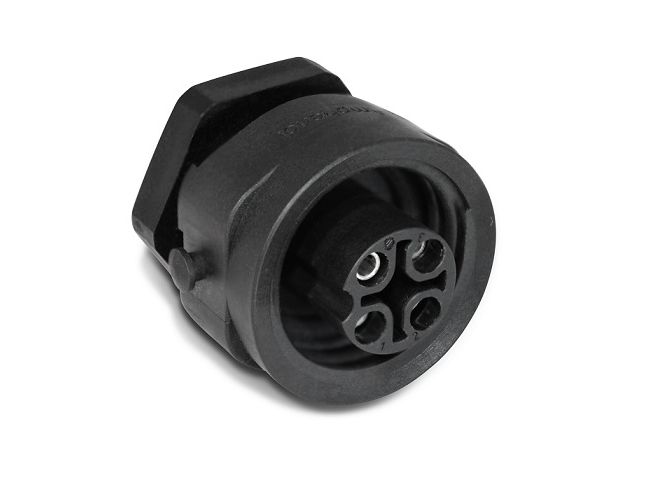 Amphenol Industrial Circular Connector, 3 Contacts, Panel, Standard Connector, Socket, Female, IP67, Ecomate M Series