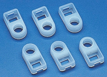 HellermannTyton Self Adhesive Natural Cable Tie Mount 11.3 mm x 22.2mm, 4.6mm Max. Cable Tie Width