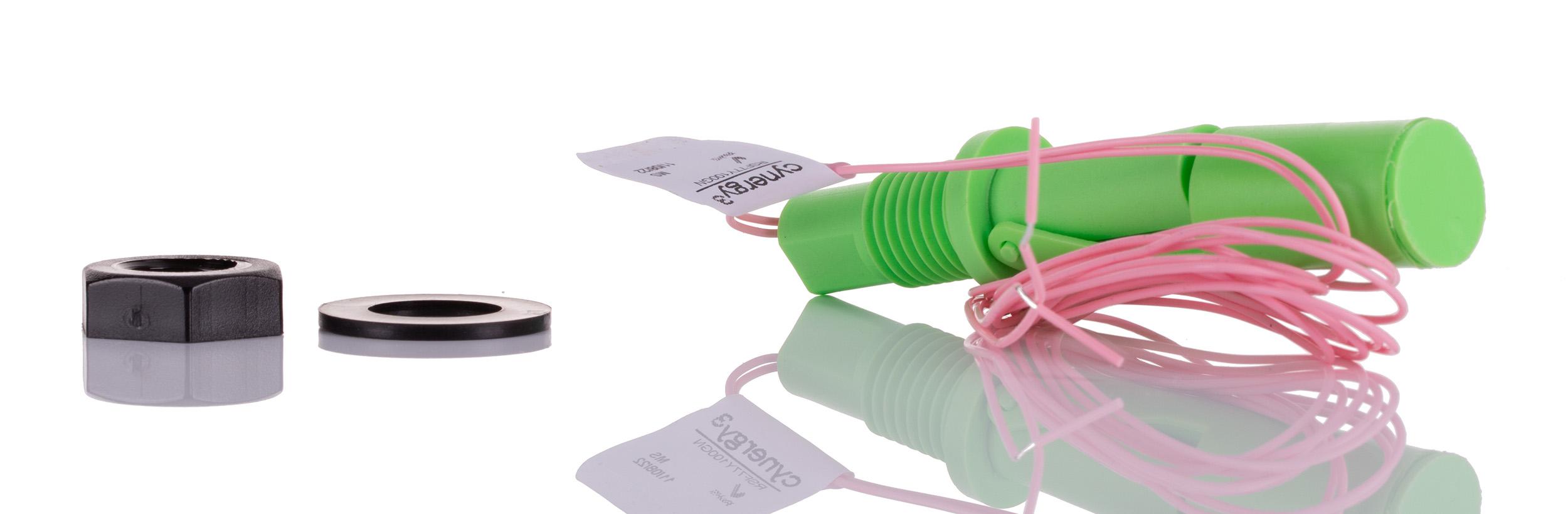 Sensata Cynergy3 RSF70 Series Vertical Polyvinylidene Fluoride Float Switch, Float, 1m Cable, NO/NC, 240V ac Max, 120V