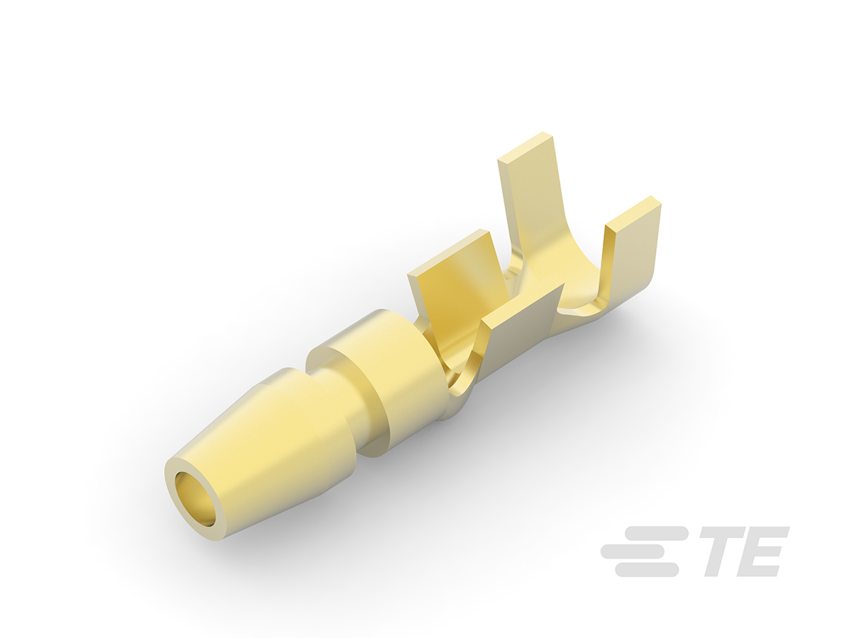 TE Connectivity, 170020 Uninsulated Crimp Bullet Connector, 0.5mm² to 2.27mm², 20AWG to 14AWG, 4mm Bullet diameter Male