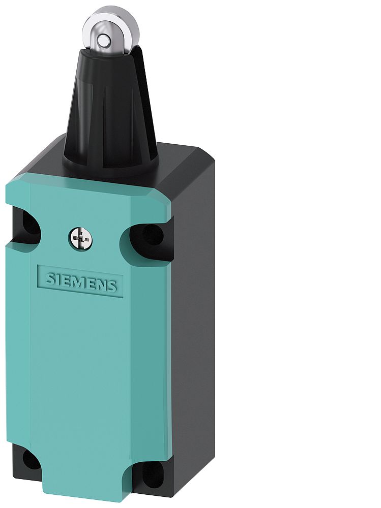 Siemens 3SE5 Series Roller Plunger Limit Switch, 2NC/1NO, IP66, IP67, Metal Housing, 400V ac Max, 4A Max