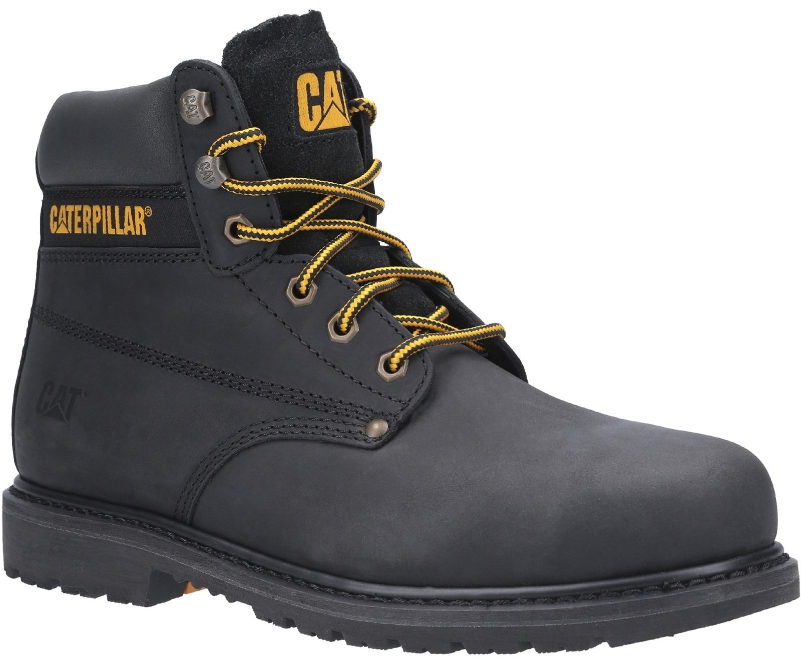 CAT P724621 Black Steel Toe Capped Unisex Safety Boots, UK 11, EU 45