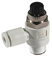 SMC AS Series Threaded Speed Controller, M5 x 0.8 Inlet Port x 4mm Tube Outlet Port