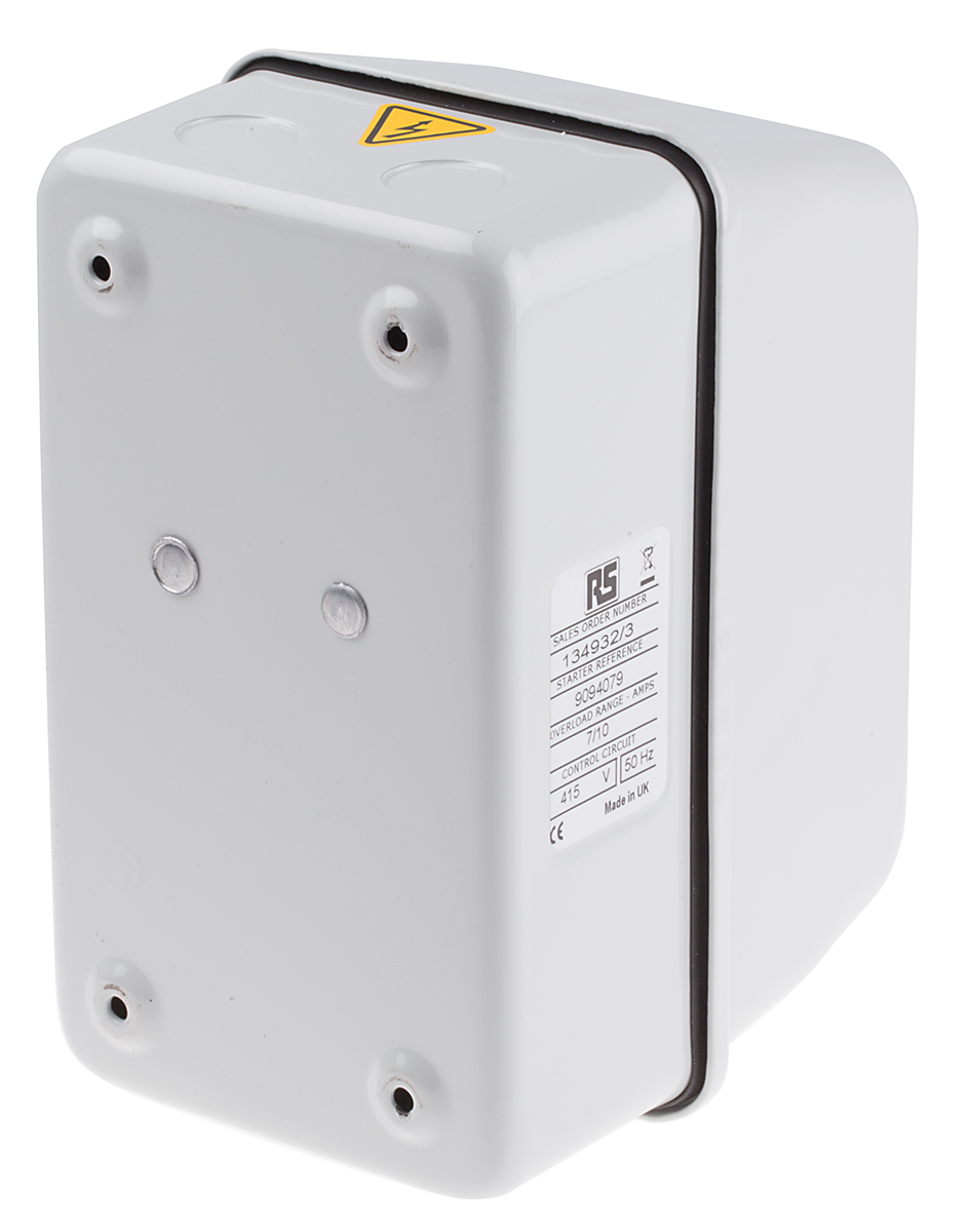RS PRO DOL Starter, DOL, 4.5 kW, 415 V ac, 3 Phase, IP55
