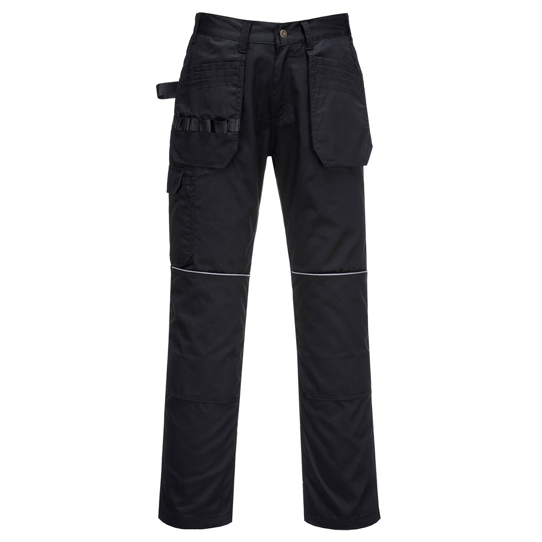 Portwest C720 Unisex's Black 65% Polyester, 35% Cotton, Size 44 Waist Size 114.5 cm W 31in L