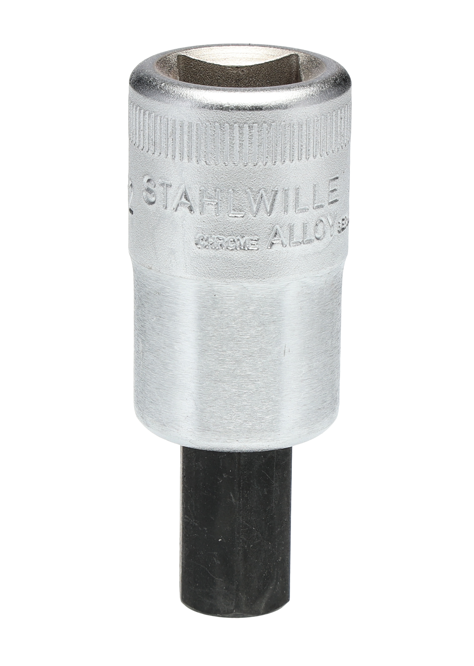 STAHLWILLE 1/2 in Drive Bit Socket, Hex Bit, 12mm, 60 mm Overall Length