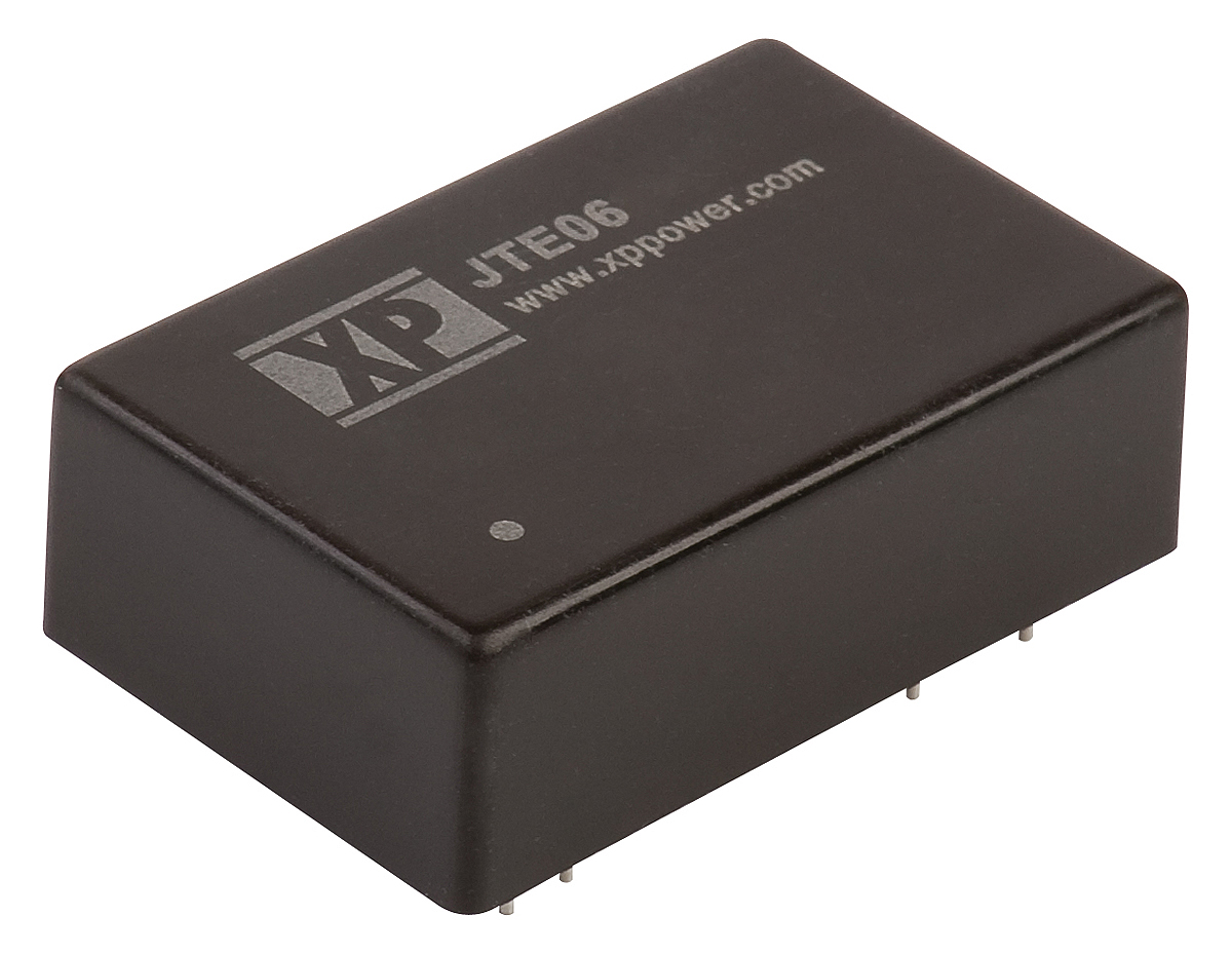 XP Power JTE DC-DC Converter, 24V dc/ 250mA Output, 9 → 36 V dc Input, 6W, Through Hole, +100°C Max Temp -40°C