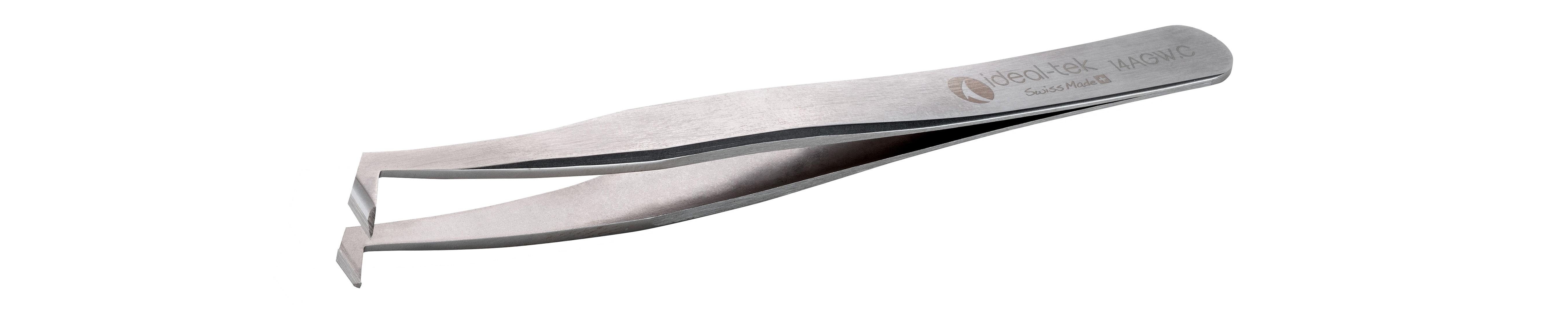ideal-tek 115 mm, Carbon Steel, Angle, Tweezers