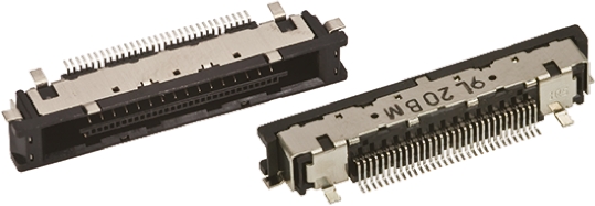 Hirose FX15 Series Right Angle Surface Mount PCB Socket, 31-Contact, 1-Row, 0.5mm Pitch, Solder Termination