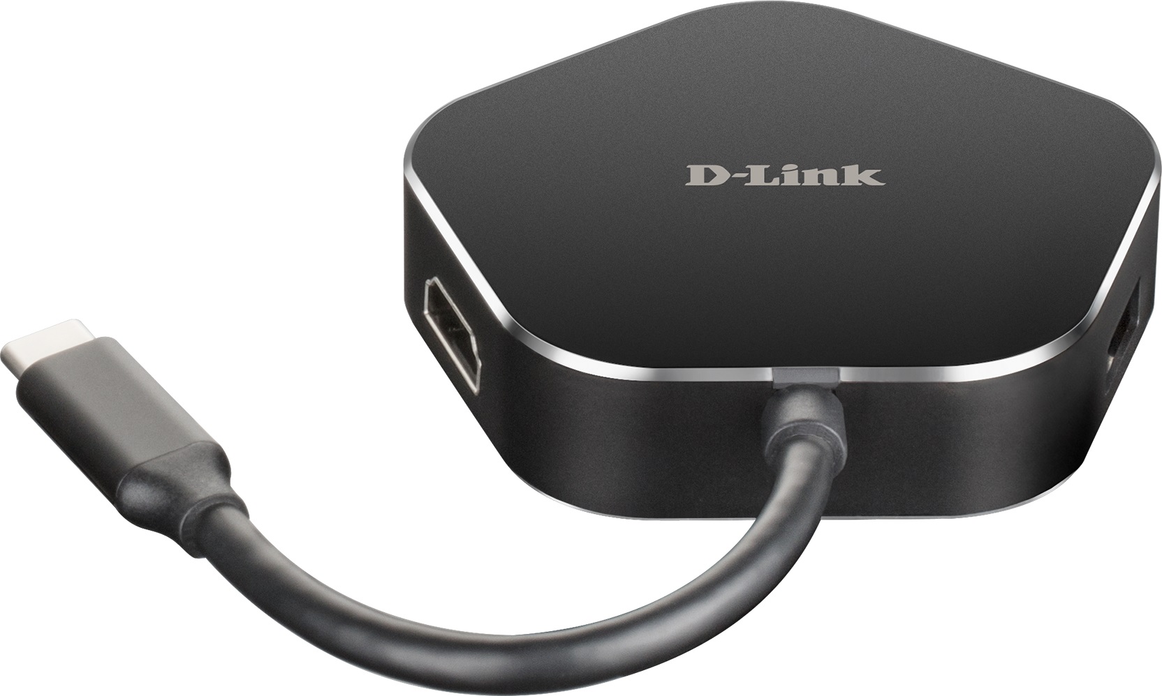 D-Link 2 Port USB 3.0 USB C  Hub, USB Powered, 68 x 67 x 16mm