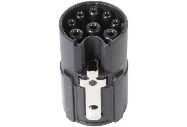 HARTING Female Contact Insert 9 Way for use with Circular Connectors