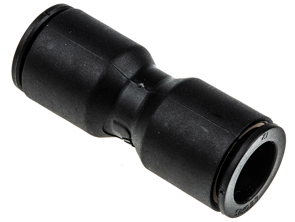 Legris LF3000 Series Straight Tube-to-Tube Adaptor, Push In 12 mm to Push In 12 mm, Tube-to-Tube Connection Style