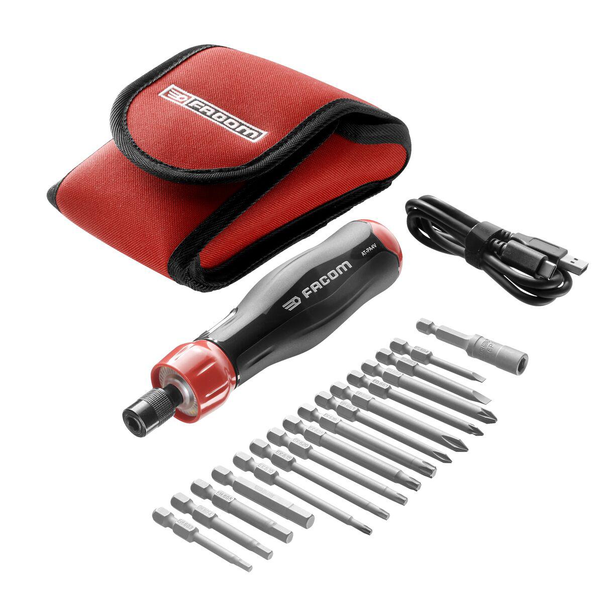 Facom ATPA4V.J16PB 3.6V Electric Torque Screwdriver, USB