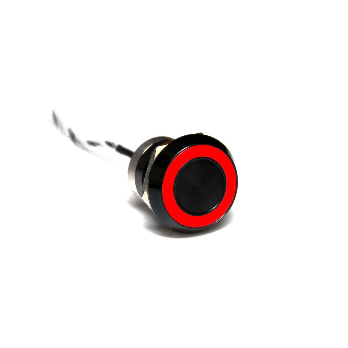 Bulgin Capacitive Switch Momentary NO,Illuminated, IP68 Black Anodised