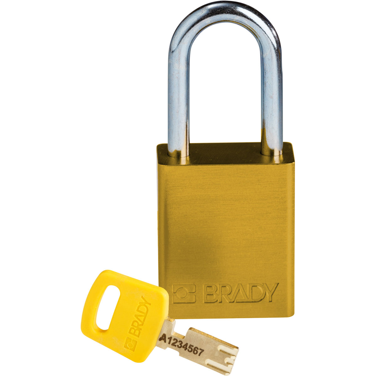 Brady LOTO-99 Key Weatherproof Aluminium Padlock, 6.35mm Shackle, 38.00mm Body