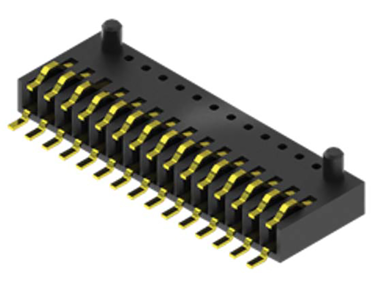 Samtec SEI Series Straight Surface Mount PCB Socket, 20-Contact, 1-Row, 1mm Pitch, Screw Termination