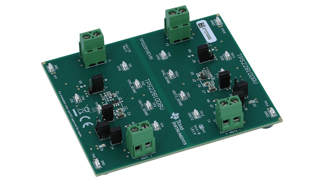 Texas Instruments Load Switch Evaluation Module Power Management for TPS22810 for TPS22810