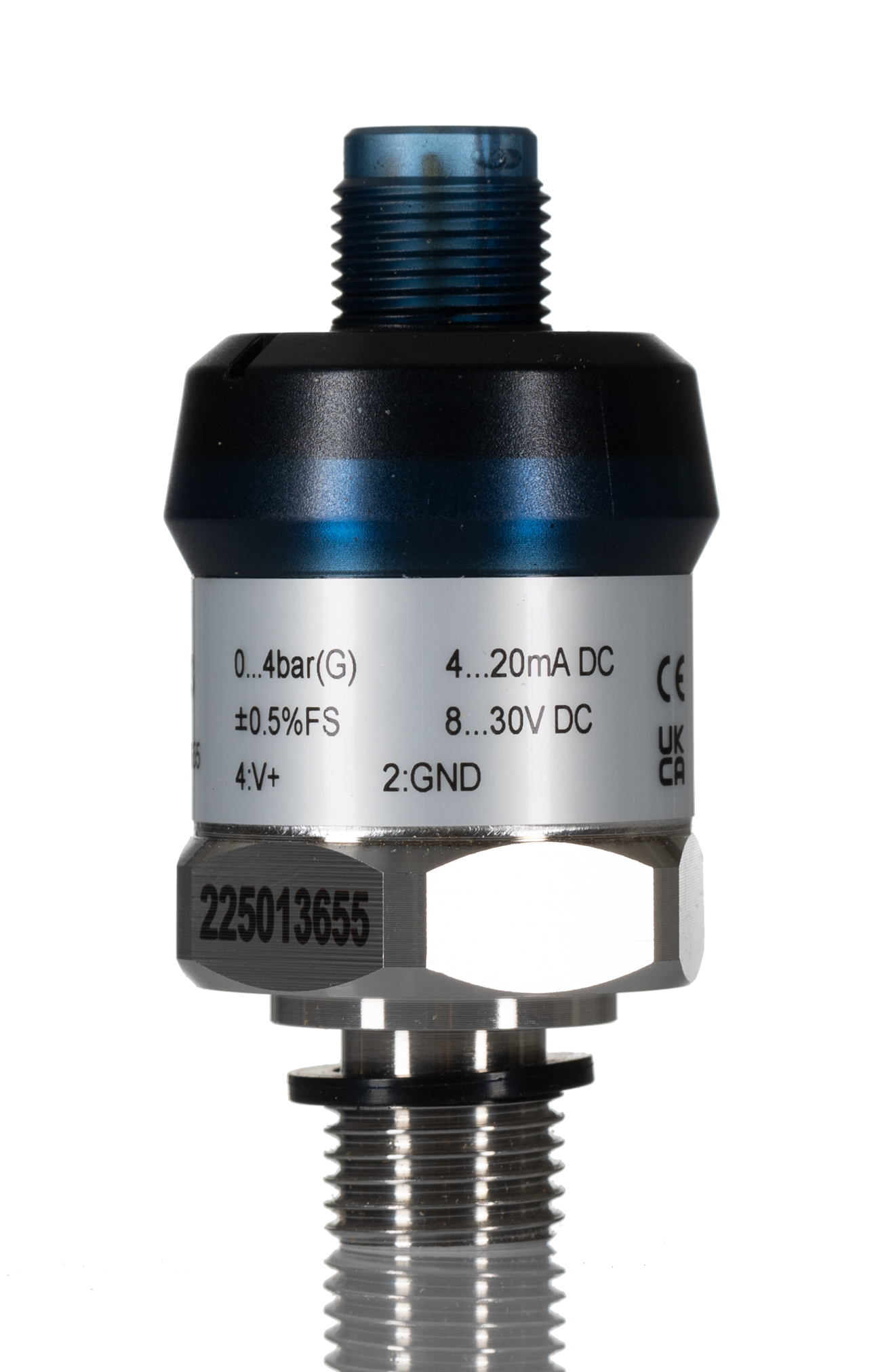 RS PRO Pressure Sensor, 0bar Min, 4bar Max, Gauge Reading