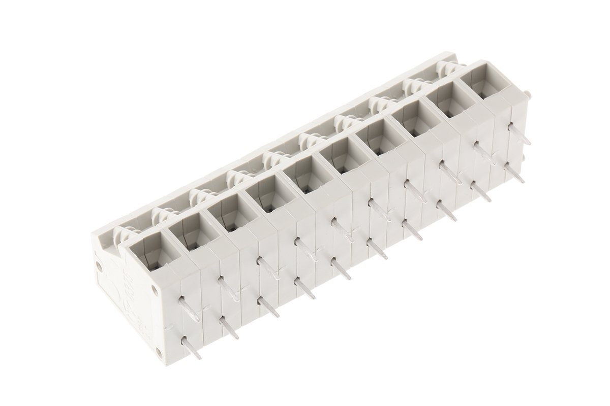 Wieland 8375 Series PCB Terminal Block, 2-Contact, 7.5mm Pitch, Through Hole Mount, 2-Row, Screw Termination