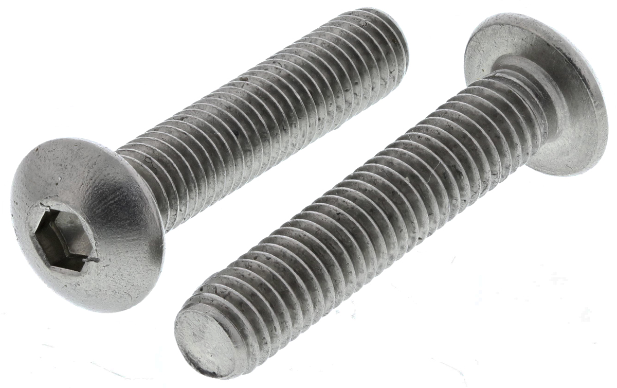 RS PRO Stainless Steel Hex Socket Button Screw, ISO 7380, M5 x 25mm