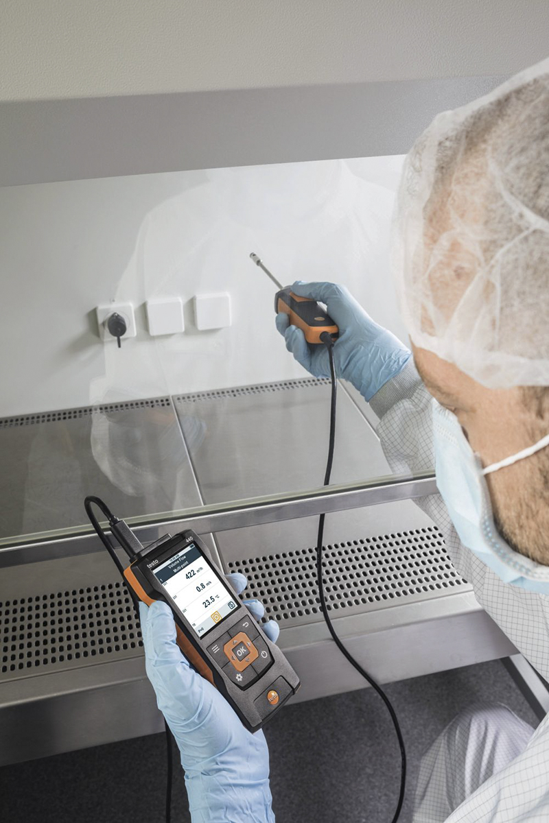 Testo Probe for Air Velocity, Temperature, Volume Flow, +50°C Max