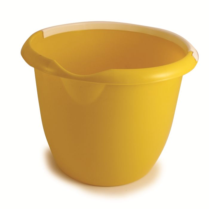 10L Plastic Yellow Bucket With Handle