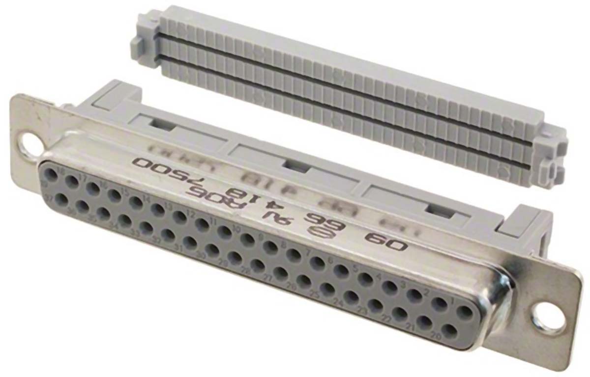 HARTING D-Sub Standard 37 Way Cable Mount D-sub Connector Socket, 2.77mm Pitch