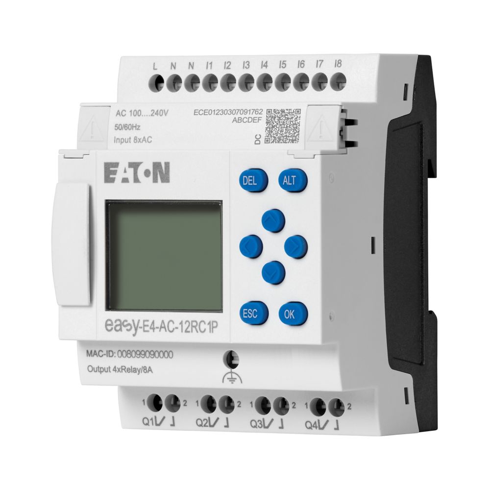 Eaton EasyE4 Series Control Relay, 264 V Supply, Relay Output, 4-Input, Analog Input