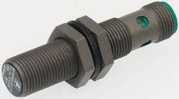 Pepperl + Fuchs Inductive Threaded Barrel Proximity Sensor, M12, 2 mm Detection, PNP NO, 10 → 30 V dc