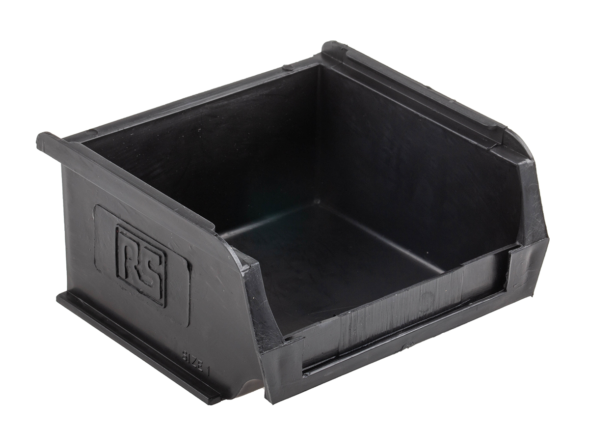 Conductive Plastic ESD Bin 90mm (L) 100mm (W) 50mm (H)