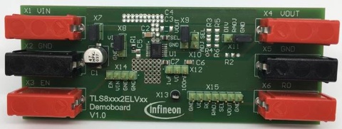 Infineon TLS820B2ELVSE BOARD LDO Voltage Regulator for TLS835 Linear Voltage Regulator for Microcontroller, Low