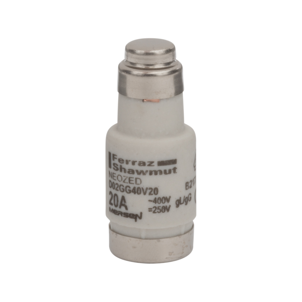 Mersen 20A D02 Neozed Fuse, gG, 400V ac