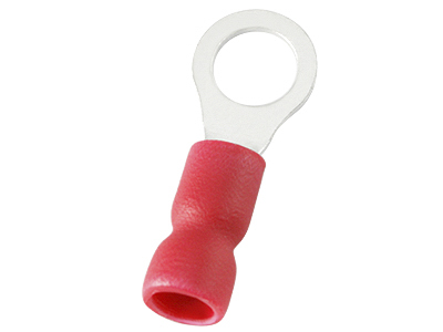 RS PRO Insulated Ring Terminal, 5.3mm Stud Size, 0.5mm² to 1.5mm² Wire Size, Red