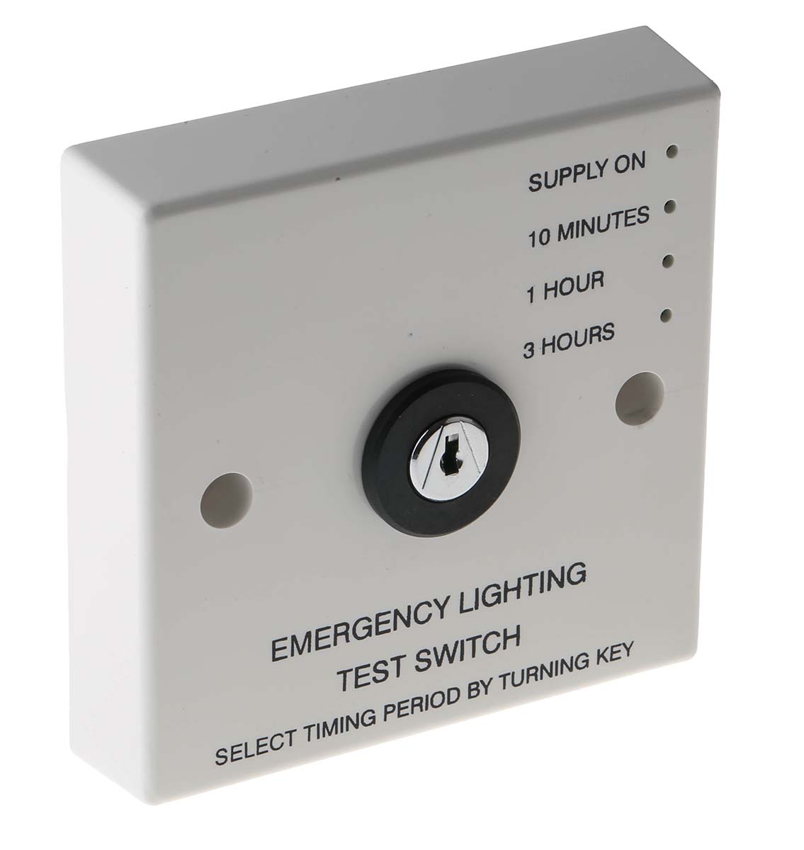 RS PRO Emergency Light Test Switch for use with Emergency Lighting