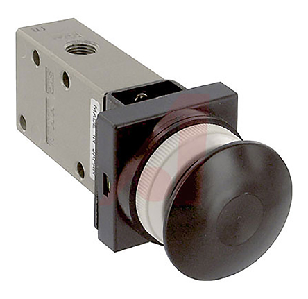 SMC Push Button 4/2 Pneumatic Manual Control Valve VM400 Series, NPT 1/8, 1/8, III B