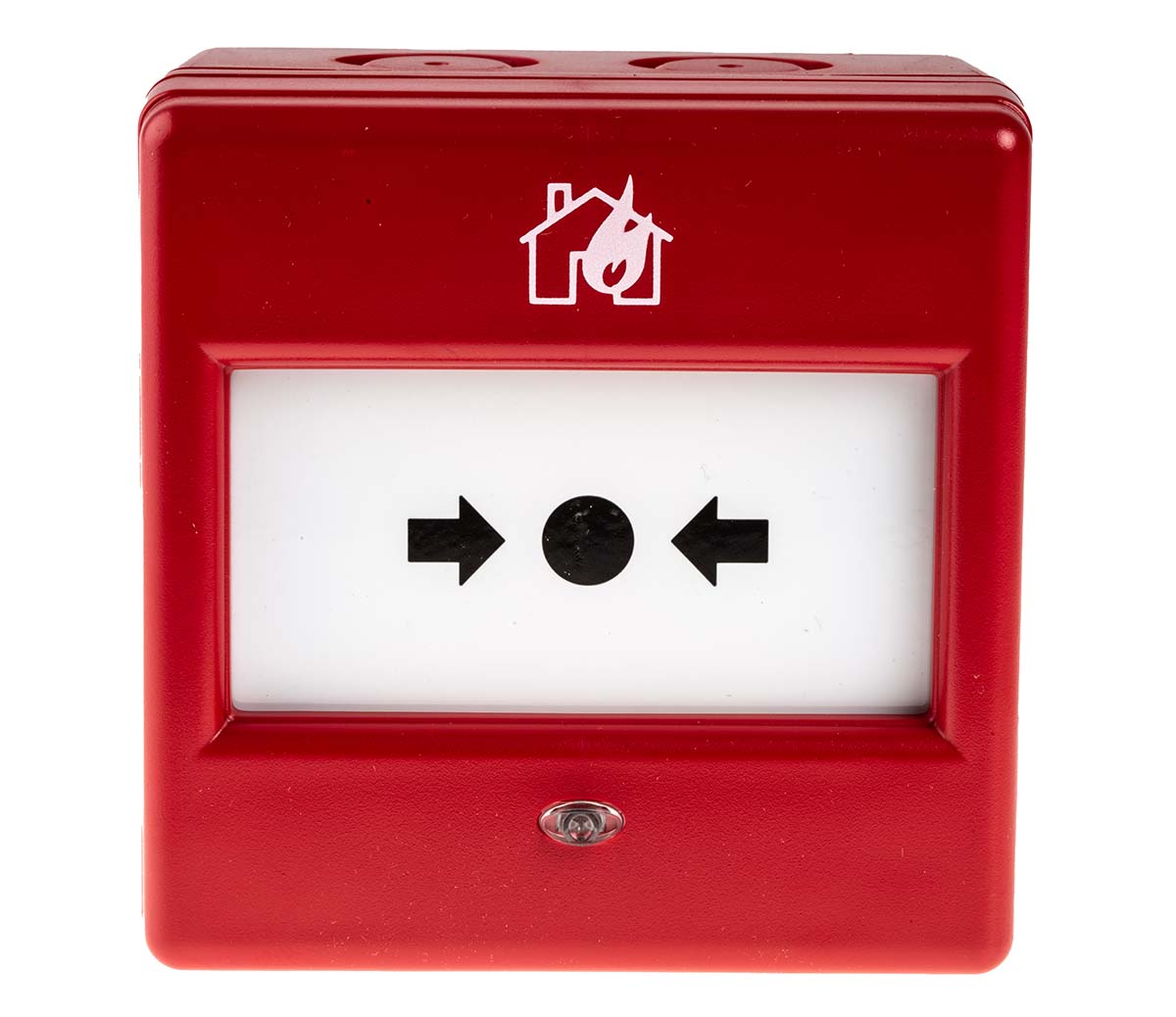 Eaton Red Break Glass Call Point, Break Glass Operated, Outdoor, Resettable, 87 x 87 x 53mm