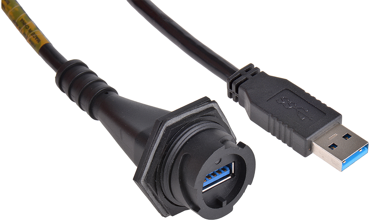 Molex USB 3.0, Female USB A to Male USB A, 800mm