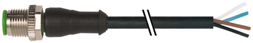 Murrelektronik Limited Male 4 way M12 to Free Cable End Sensor Actuator Cable, 1 m