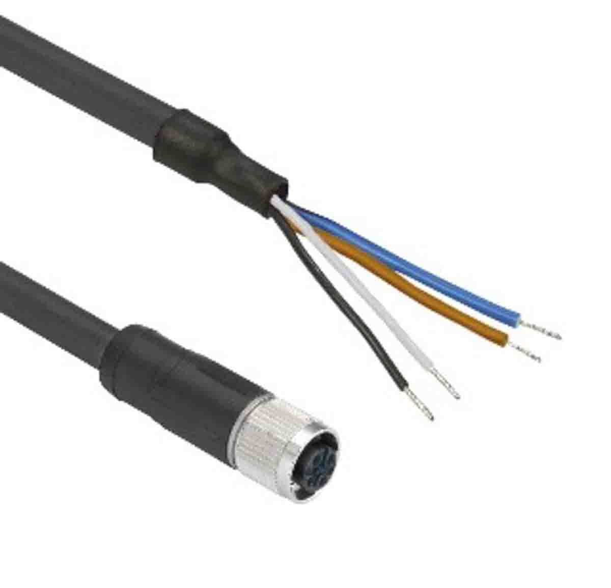 Telemecanique Sensors Female 4 way M12 to Female 4 way Free End Sensor Actuator Cable, 5 m