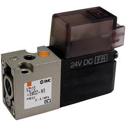 SMC 4/2 Pneumatic Solenoid Valve - Solenoid M5 x 0.8 VZ1000 Series 24V dc