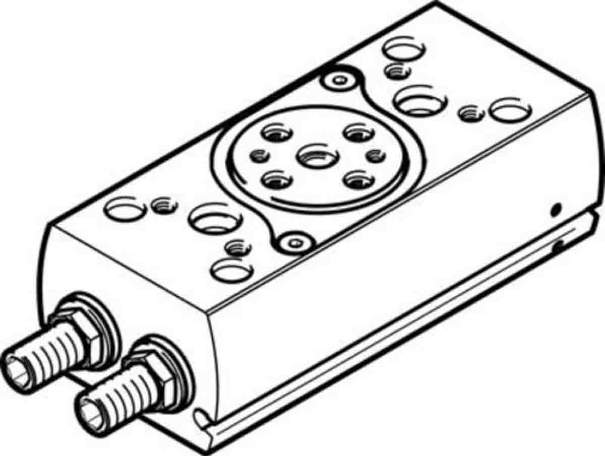 Festo DRRD Series 8 bar Double Action Pneumatic Rotary Actuator, ISO8573-1:2010° Rotary Angle, 12mm Bore